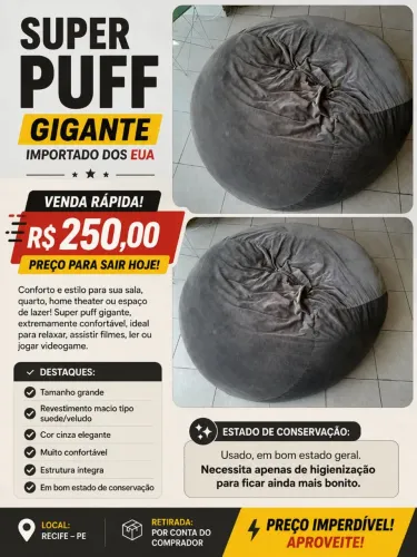 Super Puff Gigante Importado dos EUA