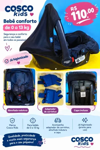 Bebê conforto Cosco Kids 0 a 13kg