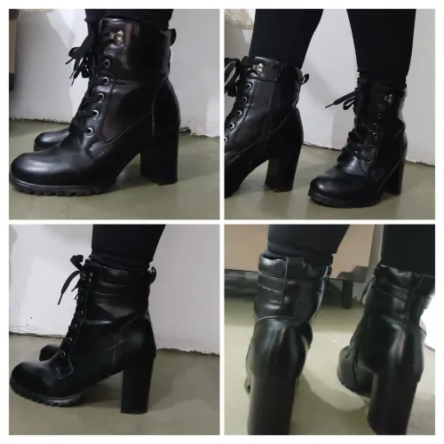 Bota feminina de salto. Tamanho 37