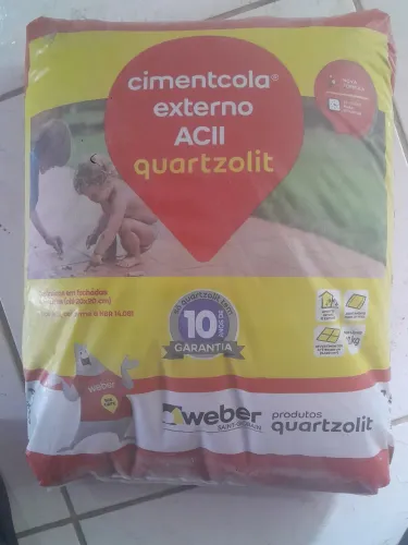1 saco de argamassa quartzoli bra