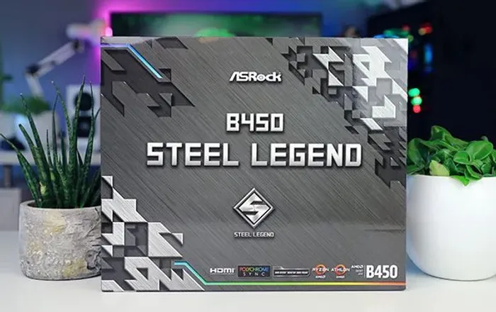 Placa mãe b450 steel legend RGB nova lacrada