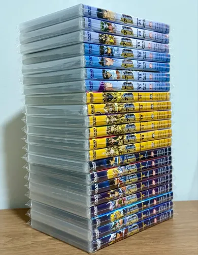 COLEÇÃO OS CAVALEIROS DO ZODÍACO COMPLETA C/ 21 DVDS ORIGINAL PLAY ARTE