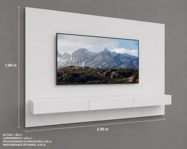 PAINEL P TV MODERNO MDF NOVO