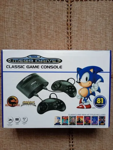 SEGA MEGA DRIVE ATGAMES 81 JOGOS NA MEMÓRIA E LÊ CARTUCHOS (NOVO LACRADO)