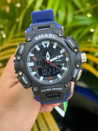 Relógio Smael Militar Masculino - Super Robusto e À Prova D'água (Novo)