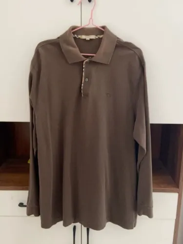 Camiseta Polo Manga Longa Burberry - Usada
