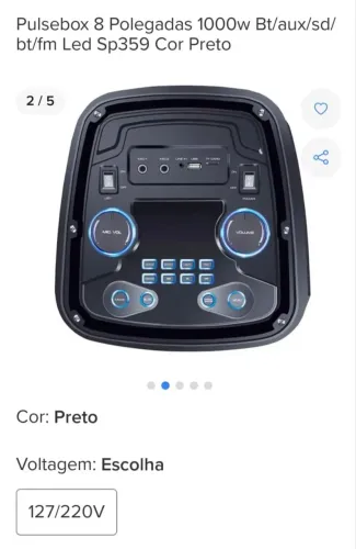 ? CAIXA DE SOM PULSEBOX - 1000W | BLUETOOTH | KARAOKÊ