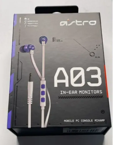 Fone de Ouvido Astro A03 Com Microfone Intra-auricular In-ear Branco Novo Lacrado