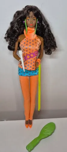 Boneca Barbie e rockers Dee Dee 1986 usada