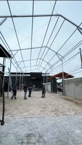 Galpão Tenda estrutura cobertura de lona
