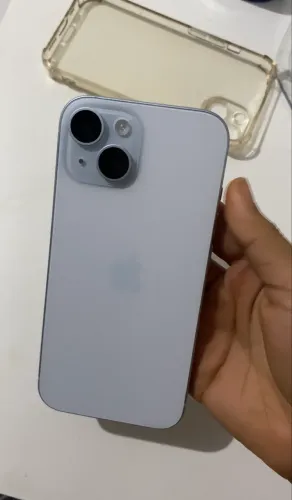 Apple iPhone 15 128GB branco 6,1" 48MP iOS 5G, NOVO