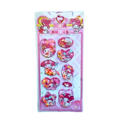 Adesivos 3D MY MEDOLY Kawaii de Bolha Água e Lantejoulas da Sanrio