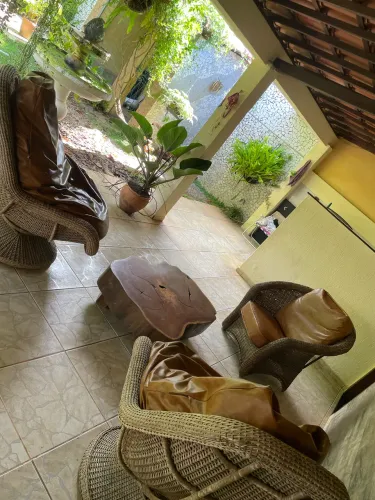     Conjunto Rústico Chic e confortável para Área Externa