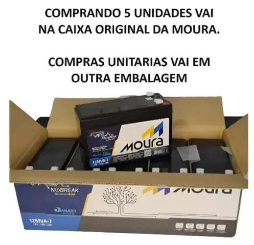 Bateria Moura VRLA - Nobreak, Carrinho