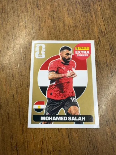 Figurinha Salah Gold Extra Sticker Panini 