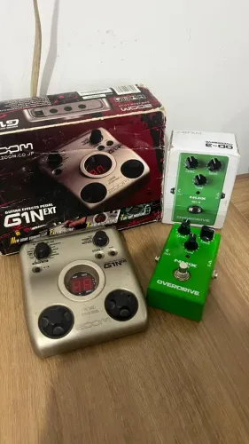 Pedaleira Zoom g1 Next + Pedal Nux OD-3