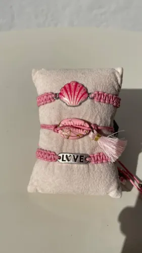 Kit pulseira macrame