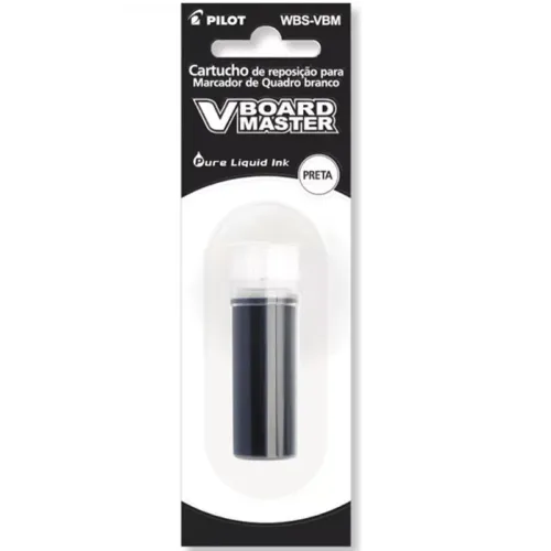 Kit com 2 unidades de tinta para pincel de quadro branco - VBOARD MASTER PILOT (PRETO)