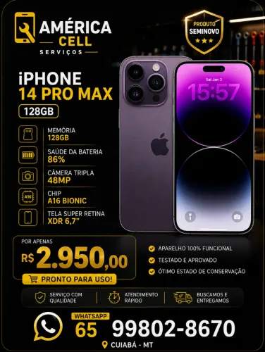 Venda de iPhone 14 Pro Max 128