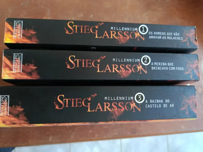 3 livros Stieg Larsson vol 1,2e3