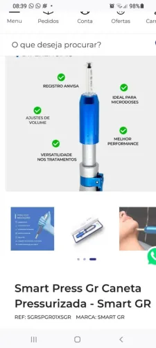 Caneta Pressurizadora Smart Press GR<br>Intradermoterapia<br>800,00