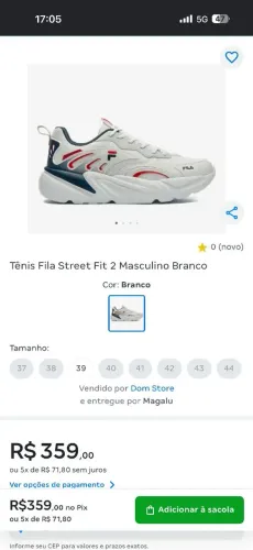 Tênis STREET FIT 2