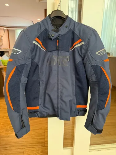 Jaqueta Motociclista Wxr Velofresh Azul Laranja Urbana Masculina Tamanho GG  