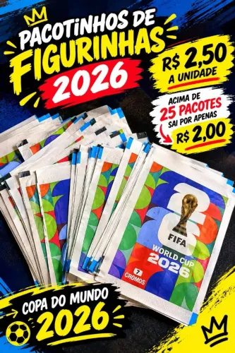 Pacote lacrado figurinha copa do mundo 2026