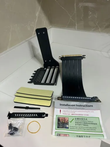 Suporte Vertical Gpu Para Gabinete + Riser Pcie 4.0