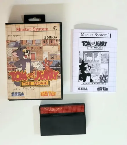 Jogo Tom & Jerry - Master System - 100% Original Tectoy + Caixa Original + Manual Repro