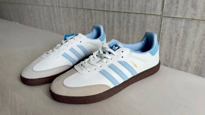 Tênis Adidas Samba OG - Branco/Azul - Tam 41