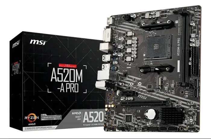 Placa-mãe Msi A520m-a Pro Am4 Matx Ddr4 Hdmi Dvi M.2 ( NUNCA USADO NA CAIXA ) lacrado