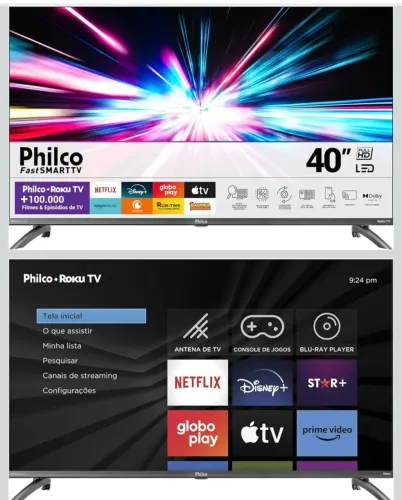 Smart TV 40? Philco Roku TV LED Dolby Audio PTV40M9GR2CGB