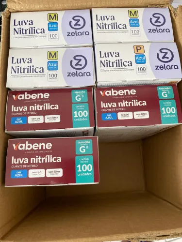 Luvas nitrílicas PROMOÇÃO COM ENTREGA GRÁTIS 