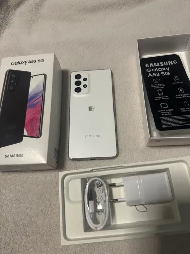 ? SAMSUNG GALAXY A53 5G ? 128GB ? BRANCO ? COMPLETO COM CAIXA E ACESSÓRIOS