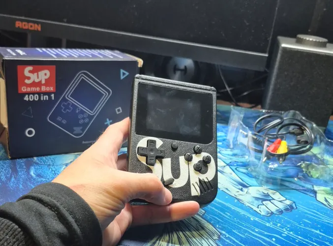 Mini Game Portátil Retrô Sup 400 em 1 - Completo na Caixa!