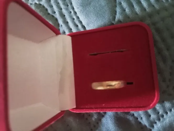 Aliança ouro 18k 1,3 gramas