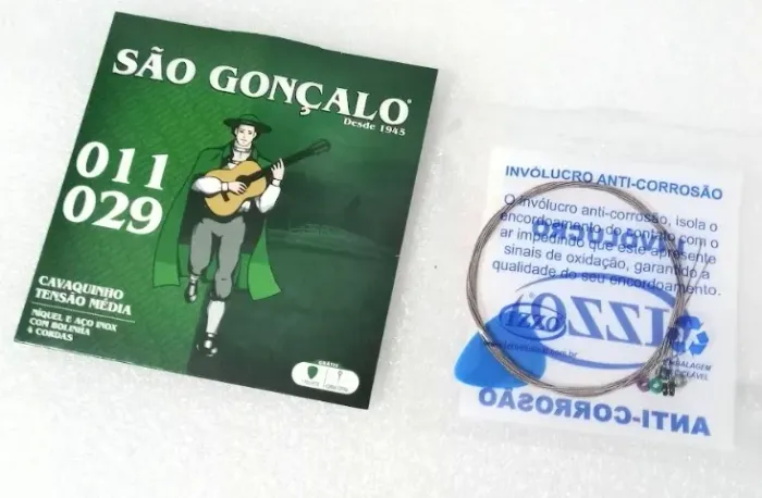 Jogos de Cordas para Cavaquinho São Gonçalo Aço Tensão Média