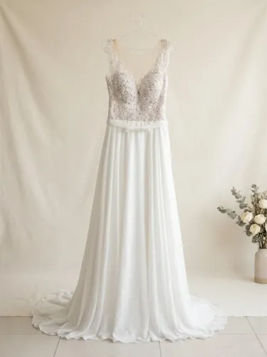 Vestido de Noiva Dayara Oliveira (NOVO / Nunca Usado) - Estilo Boho Romântico