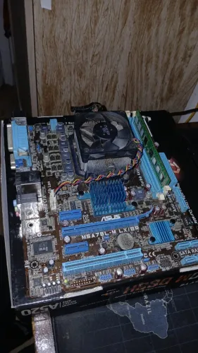 kit placa mae processador e memoria ram