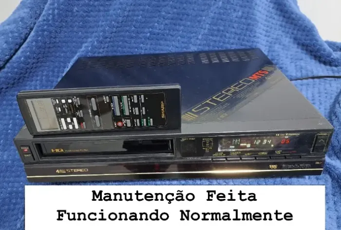 Video Cassete SHARP Estéreo Com Controle Remoto - VC-799b - RARÍSSIMO