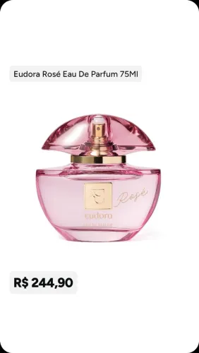 Vendo perfume Eudora rose / 10% de desconto