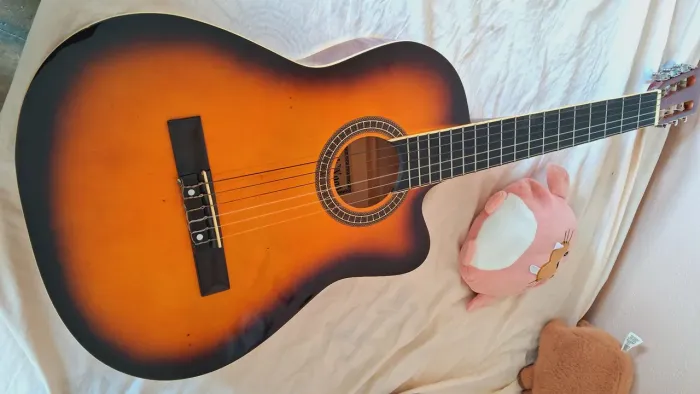 Violão BlackWood Usado Fio de Nylon Com Capa