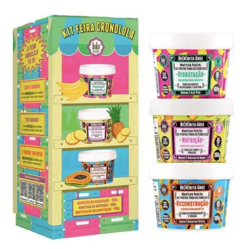 Lola Cosmetics Kit Cronograma Capilar Be(m) Dita Ghee - 3 Produtos