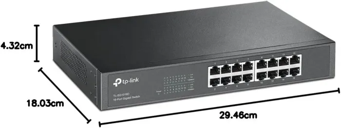 Switch Gigabit de 16 Portas Tl-Sg1016d Tp-Link
