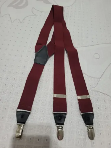 Suspensório vermelho/bordo Novo