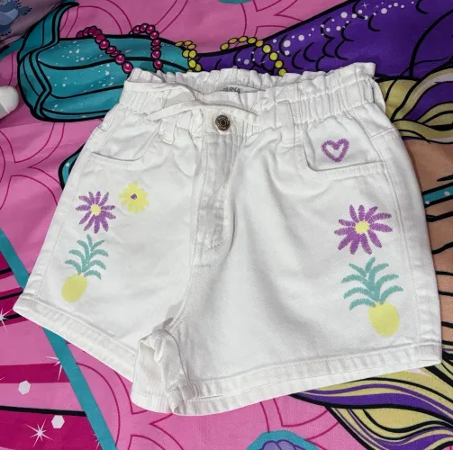 Short Infantil Clochard em Sarja