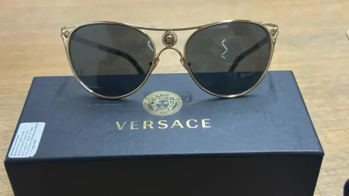 Óculos Versace VE2237 Original Dourado - Completo c/ Caixa e Estojo