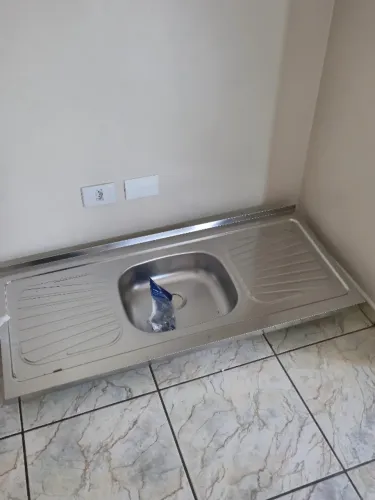 Pia Tramontina 120x52cm New Raggi 40 Em Aço Inox Nova
