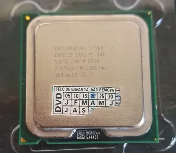 Processador Intel Core 2 Duo E7500 - At80571ph0773m - 2.9ghz